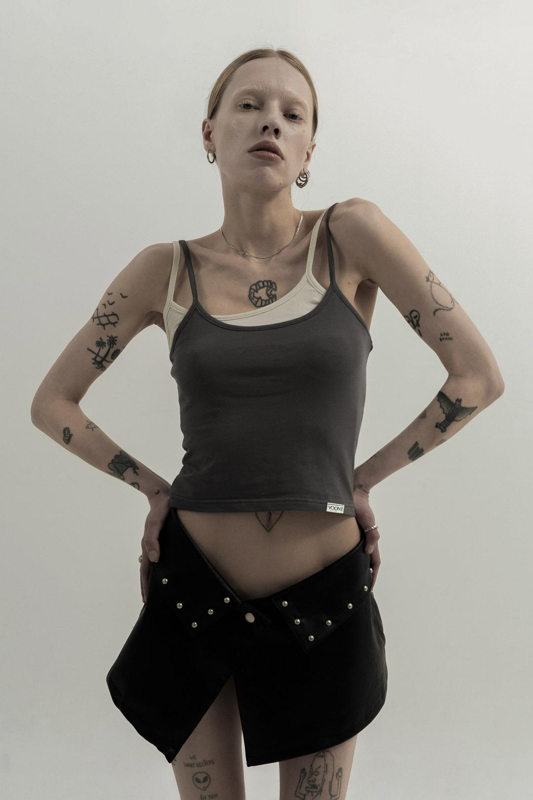 Twin Layer Tank Top (PURPLE)