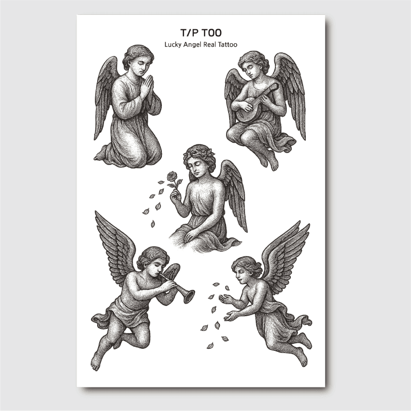 Lucky Angel Real Tattoo