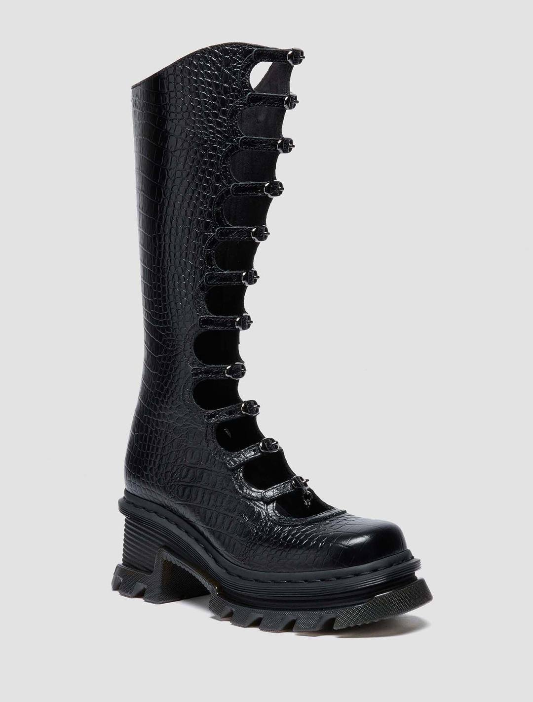 닥터마틴 X MARC JACOBS KIKI DMXMJ 블랙 아날린 크록 엠보 | empty