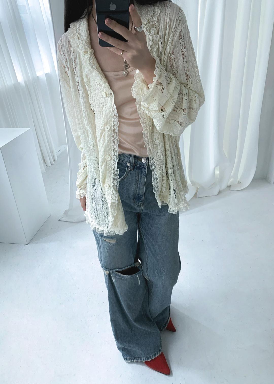 [vintage] Evelyn Lace Cardigan