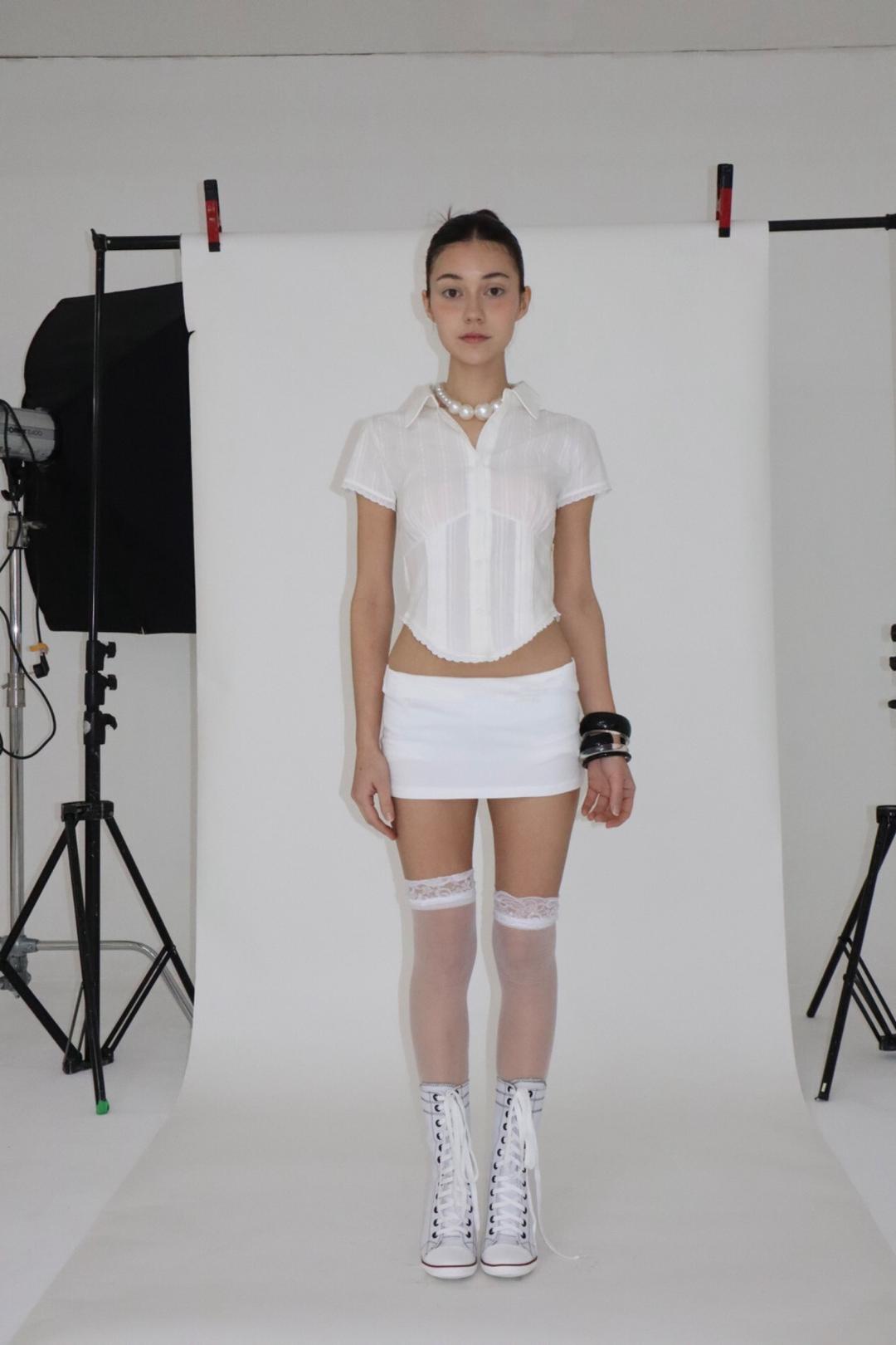 VINTAGE PINTUCK LACE BLOUSE