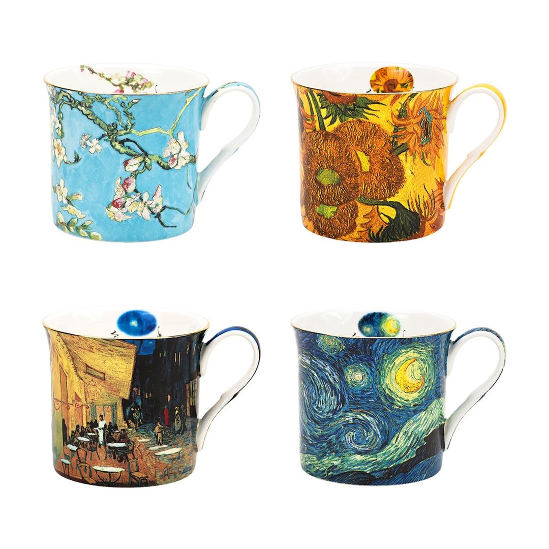 내셔널헤리티지 명화 머그 세트 4P - 반고흐
