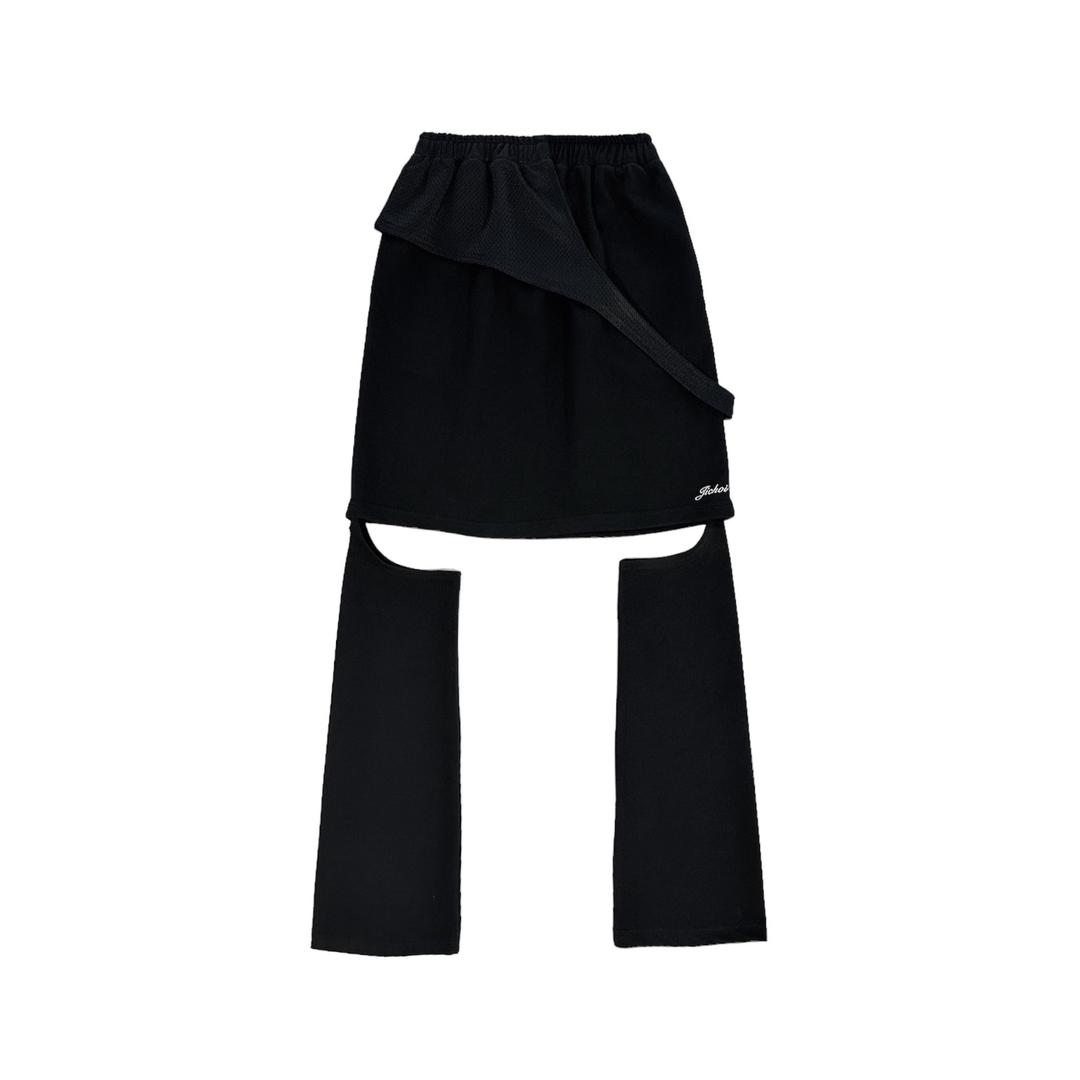 SS24 DETTACHABLE SKIRT PANTS (BLACK)