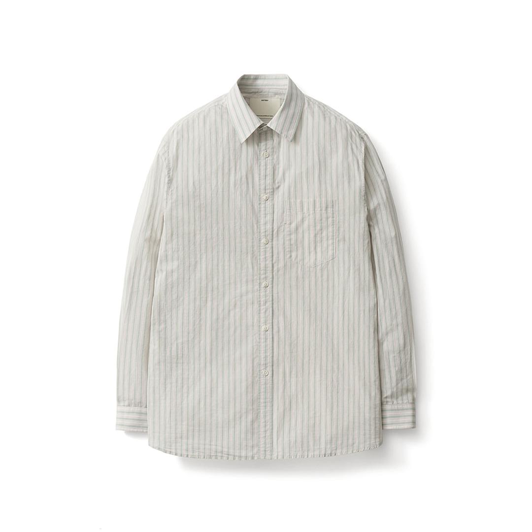 Comfort Shirt_Green Stripe