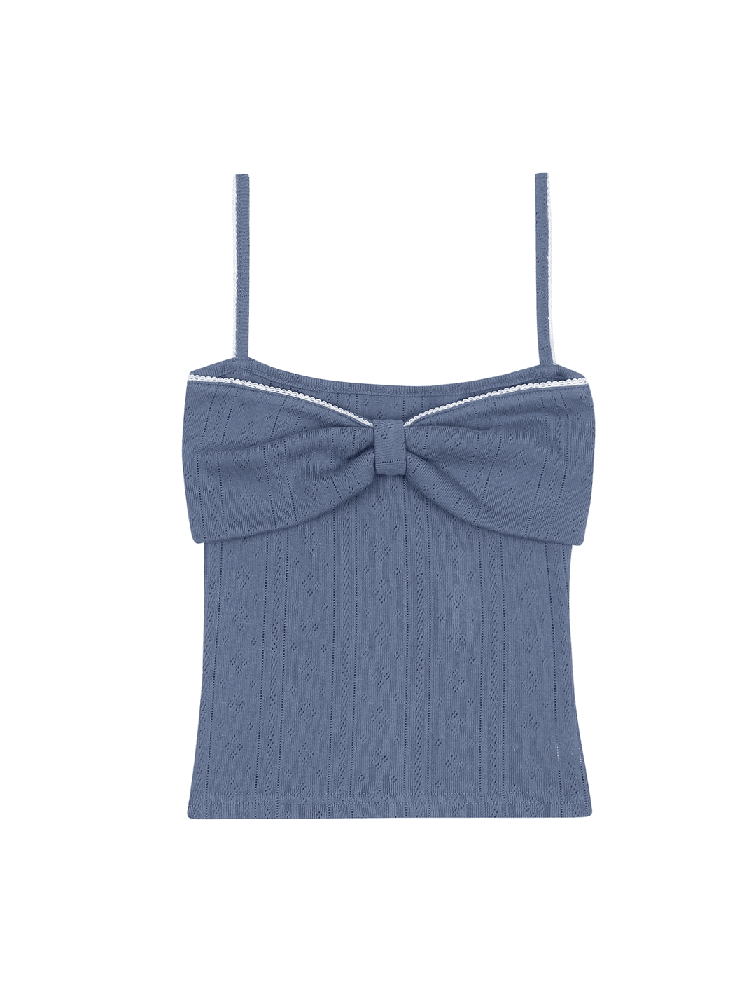 LACE RIBBON SLEEVELESS (BLUE)