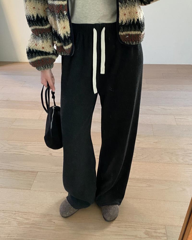 terry banding pants (3colors)