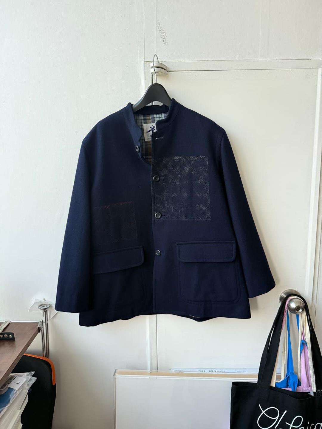 이세이미야케 코트 네이비 | 후루츠패밀리