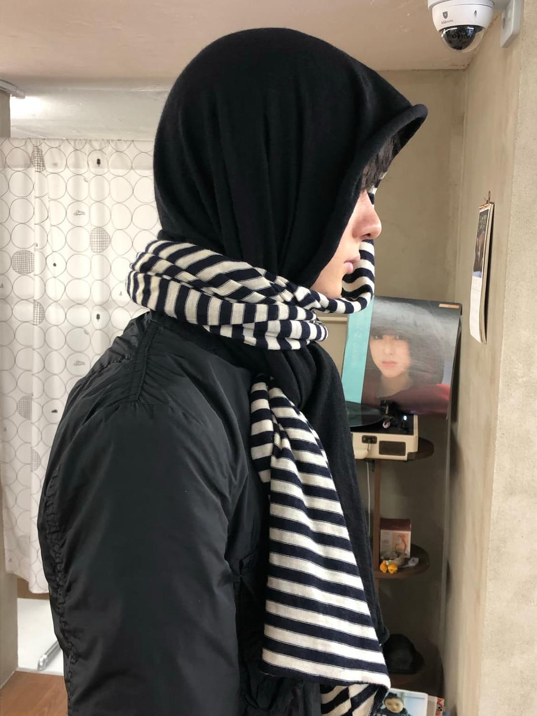 Comme des garcons 하프 스트라이프 머플러 | 후루츠패밀리